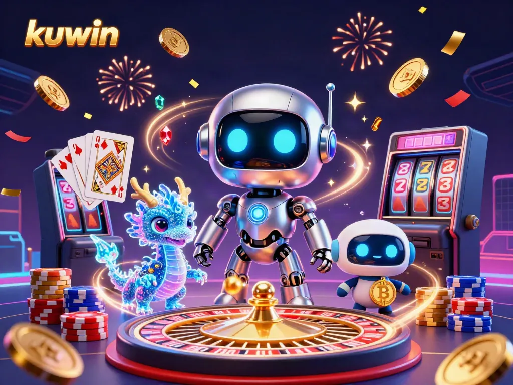 Experience the thrill of kuwin gaming with vibrant characters and dynamic casino elements.