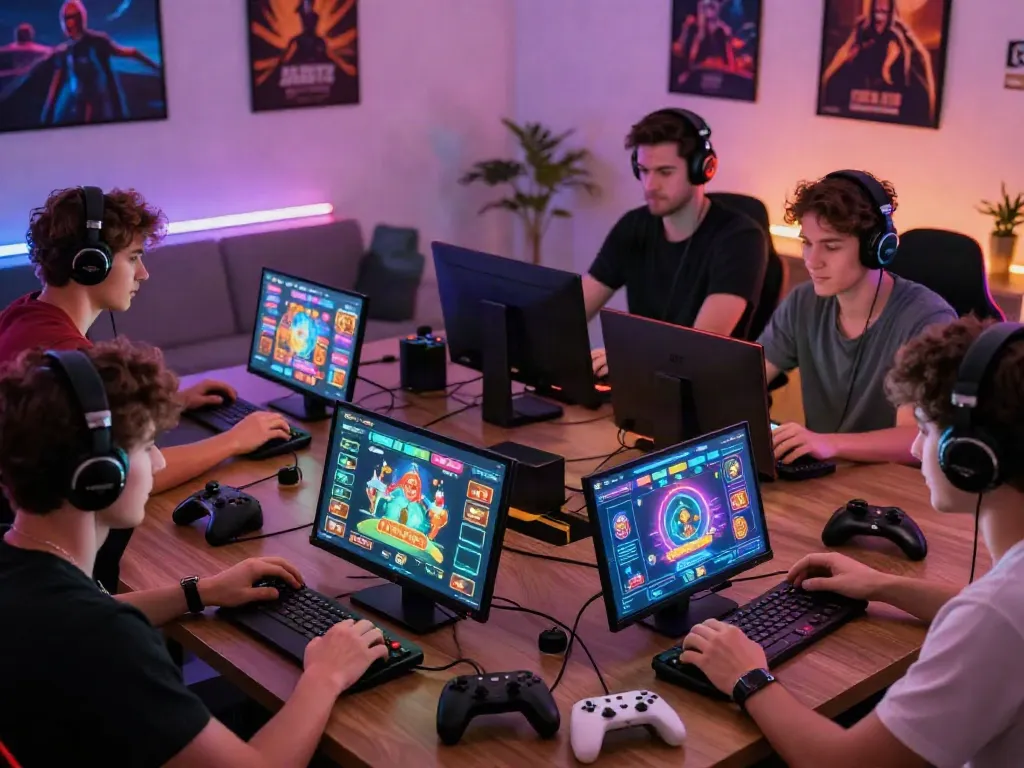 A80 platform gaming scene with players enjoying various casino games online.