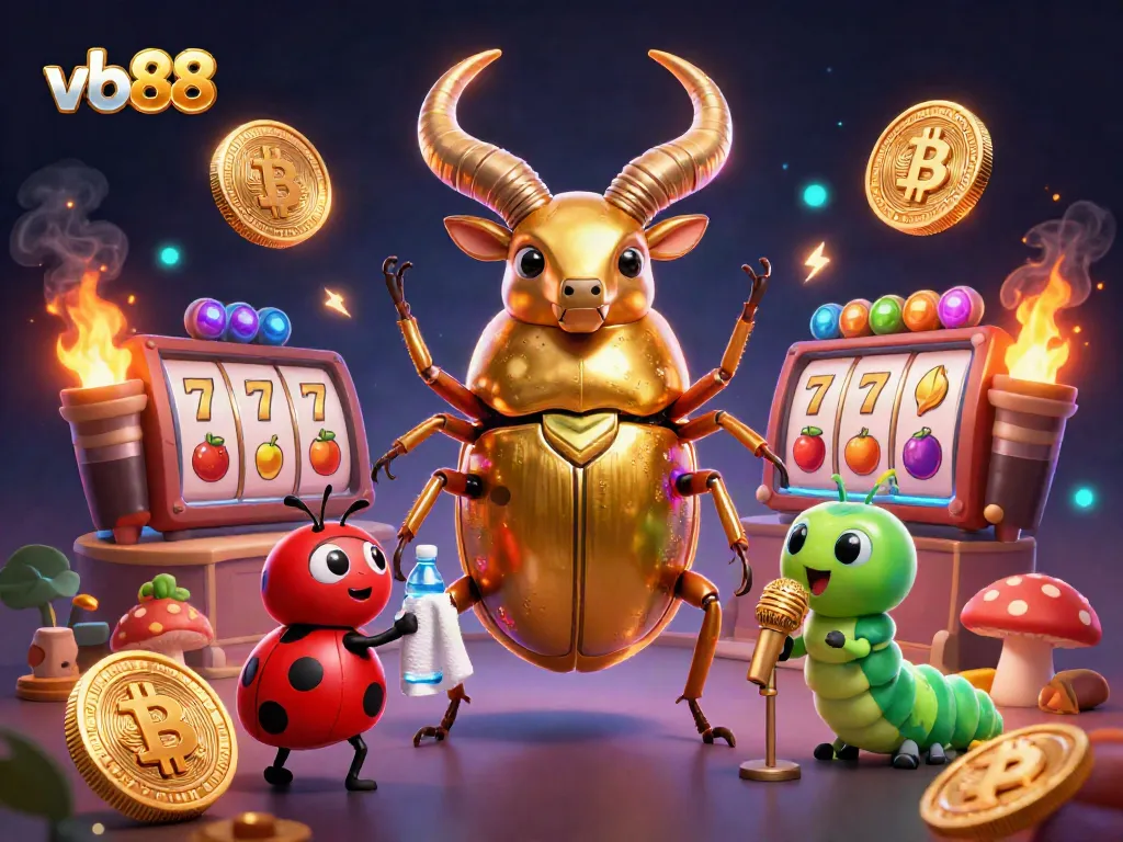 Experience the excitement of vb88 with a giant stag beetle champion and fun slot themes!
