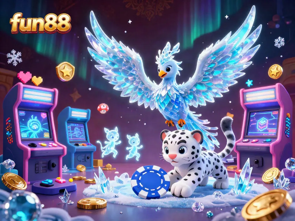 Experience fun88's thrilling gameplay with a captivating scene featuring animated characters and gaming elements.