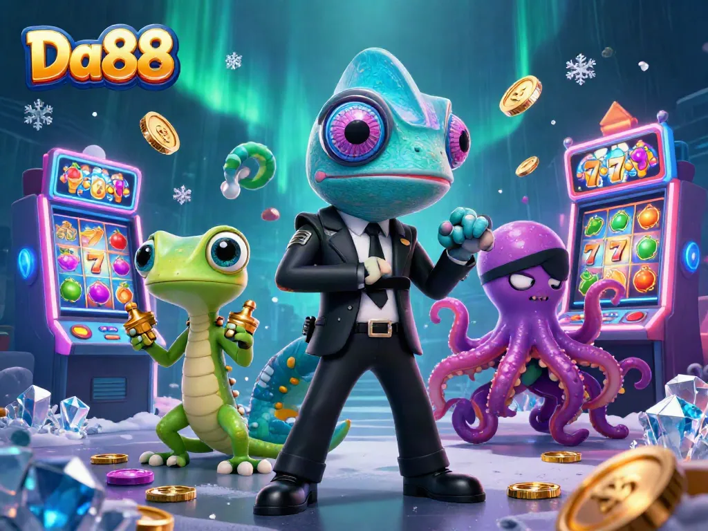 Experience thrilling wins at Da88 with vibrant slot games and dynamic characters in action.