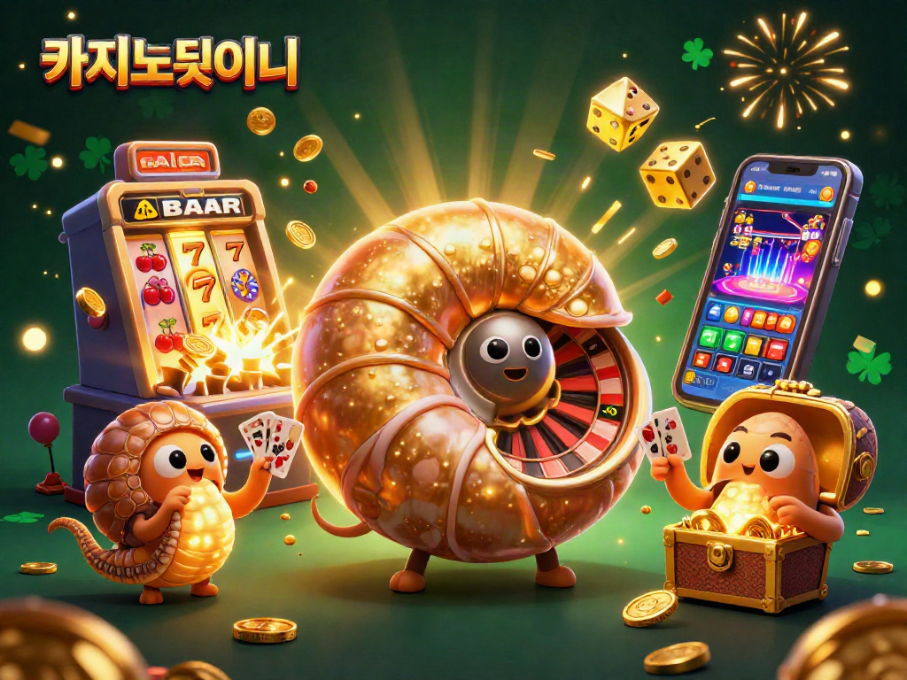 카지노사이트의 라이브 딜러와 슬롯 머신이 있는 화려한 3D 카지노 장면