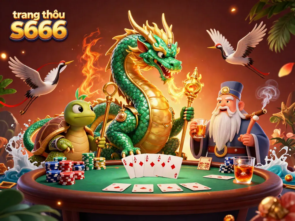 Experience thrilling gameplay at trang chủ s666 with a vibrant 3D casino illustration.