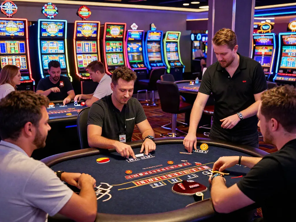 Exciting gaming atmosphere at SV88 with diverse players enjoying casino games.