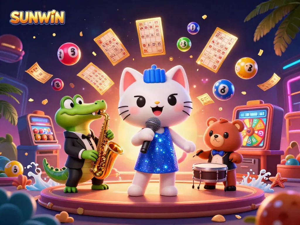 Experience thrilling moments at SUNWIN Casino with vibrant characters and exciting gaming elements.